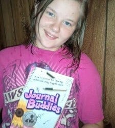 Abi with Journal Buddies