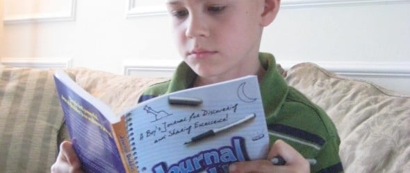 3rd Grade Boy with Journal Buddies
