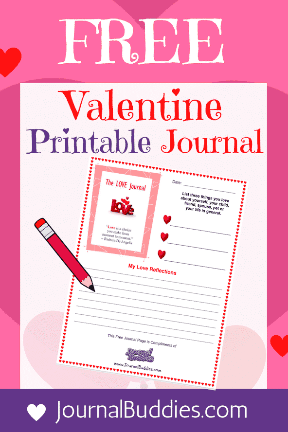 Free Valentine's Printable Journal Page