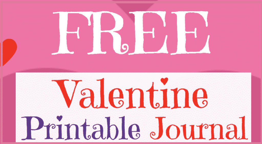 Free Valentine's Printable Journal Page