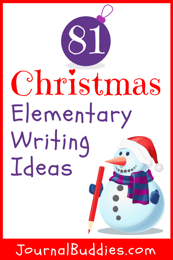 Elementary Christmas Writing Ideas and Journal Prompts for Students