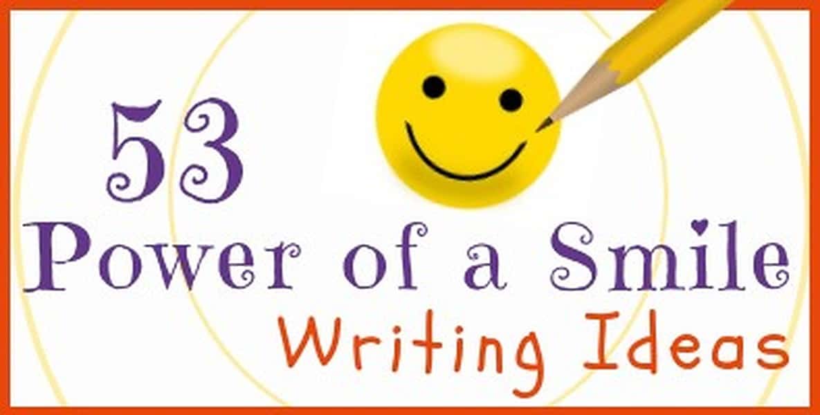 How to describe a smile in a story picture