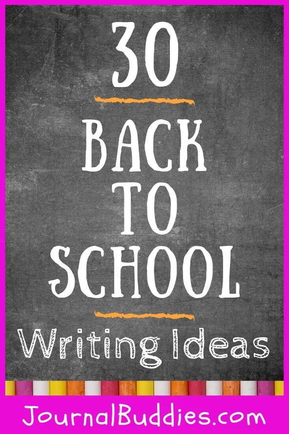 Journal Prompt Starters for Back to School