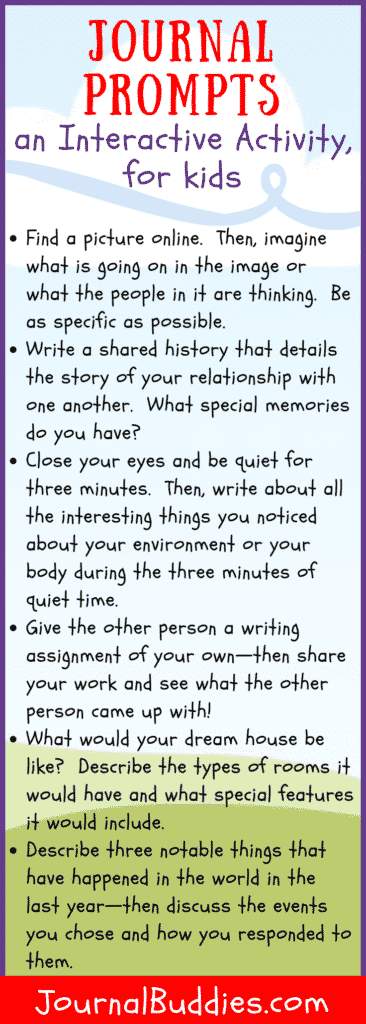 Interactive Activities Writing Prompts