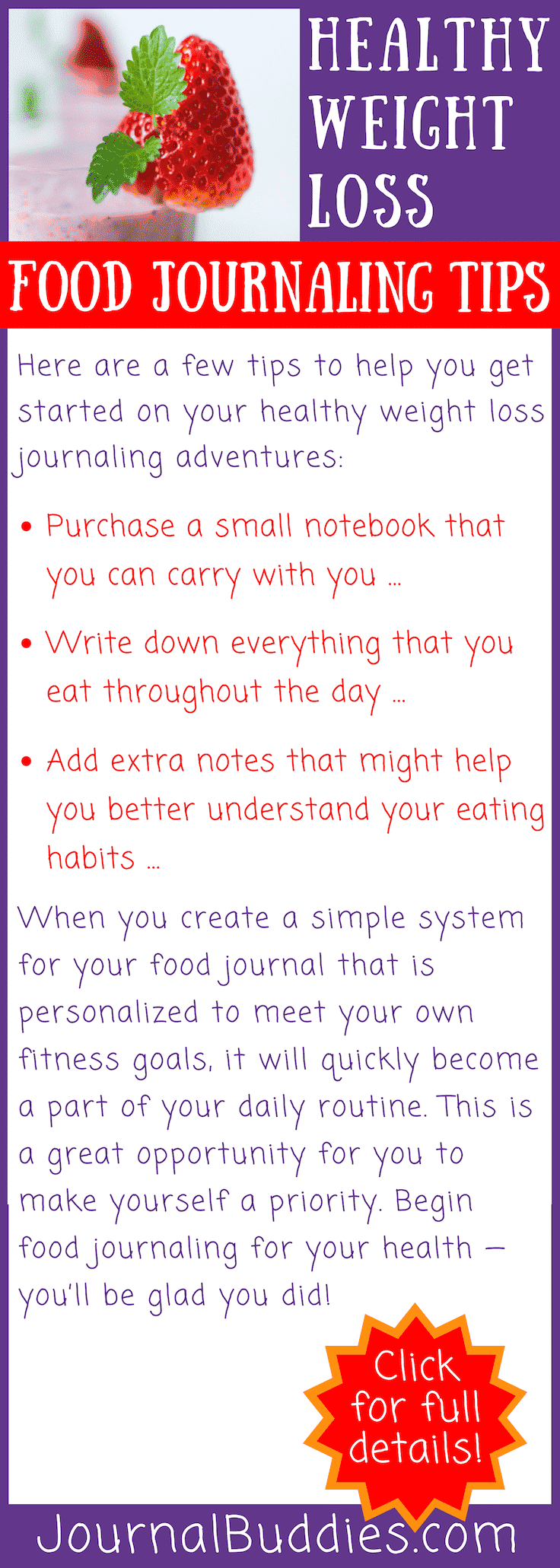 Food Journal Tips for Healthy Weight Loss