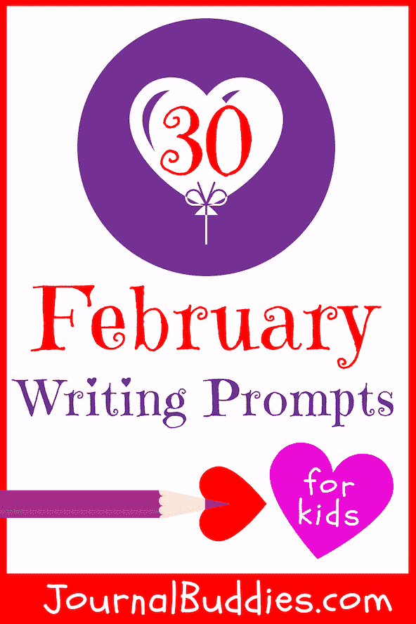 Journal Prompts for Kids in the Month of February