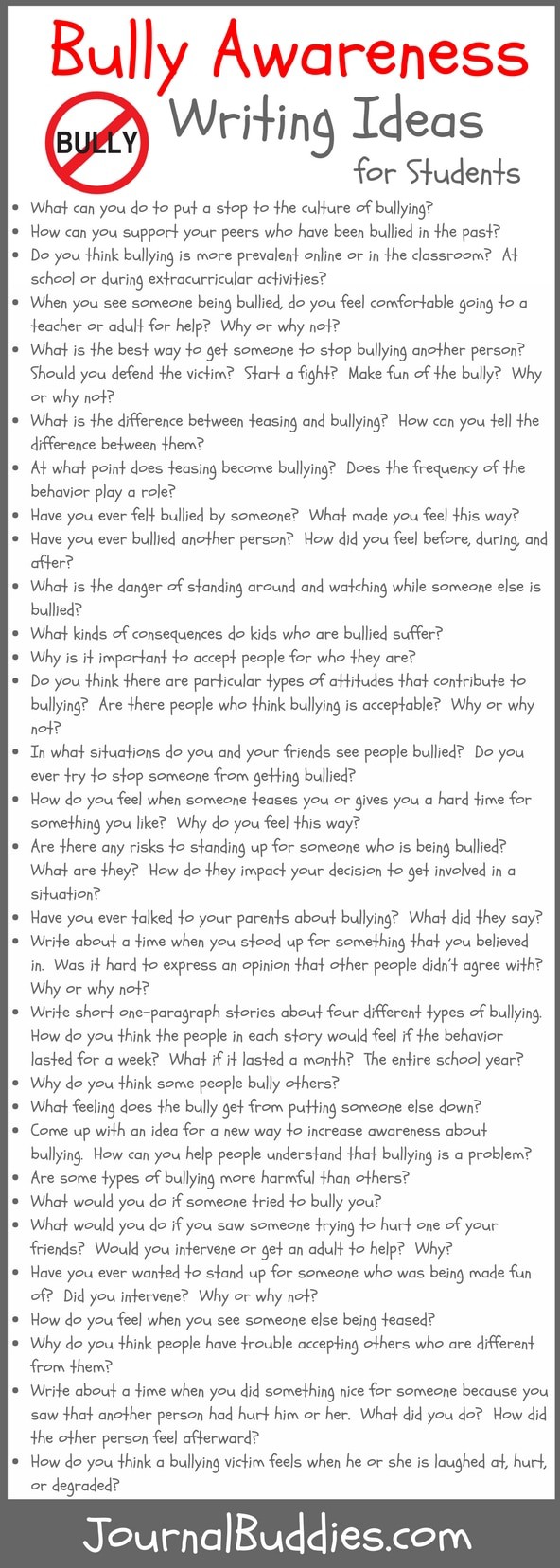 anti bullying speech ideas