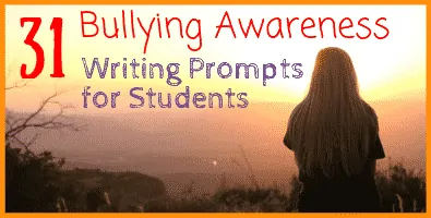 In these 31 new writing prompts, students will think about the reasons people bully others and the potential ramifications of their actions.