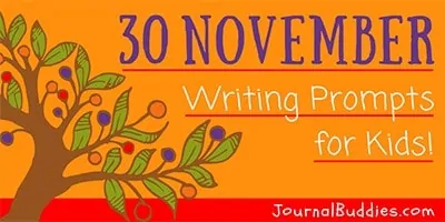 Graditude Writing Prompts for November Writing Ideas