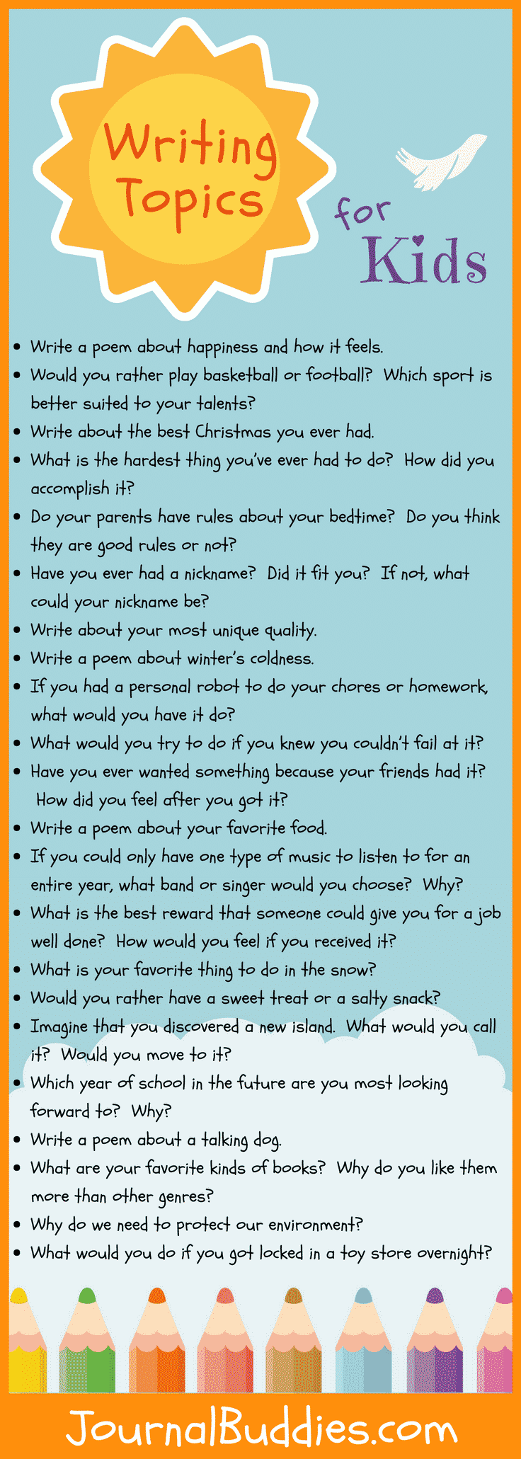 31 Writing Topics For Kids JournalBuddies