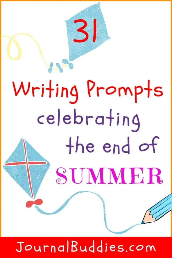 End of Summer Journal Writing Ideas for Kids