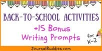 Writing Ideas and Activites for Back to School