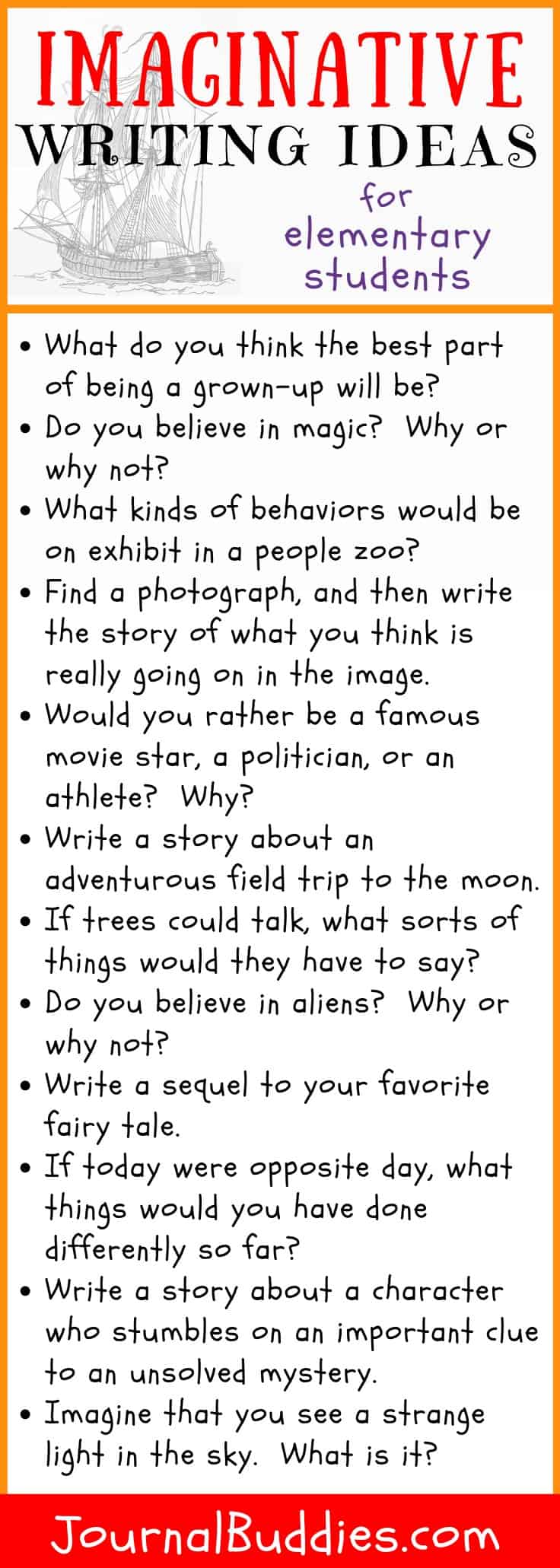 33 Imaginative Writing Ideas To Excite Your Students JournalBuddies