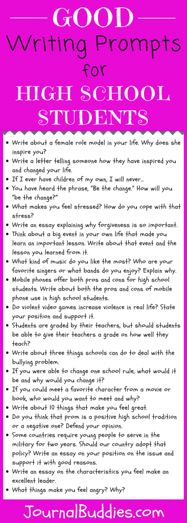 41 Good Writing Prompts to Delight You » JournalBuddies.com