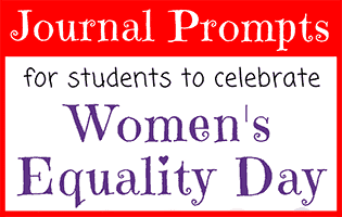 Women's Equality Day Journal Prompts for Students