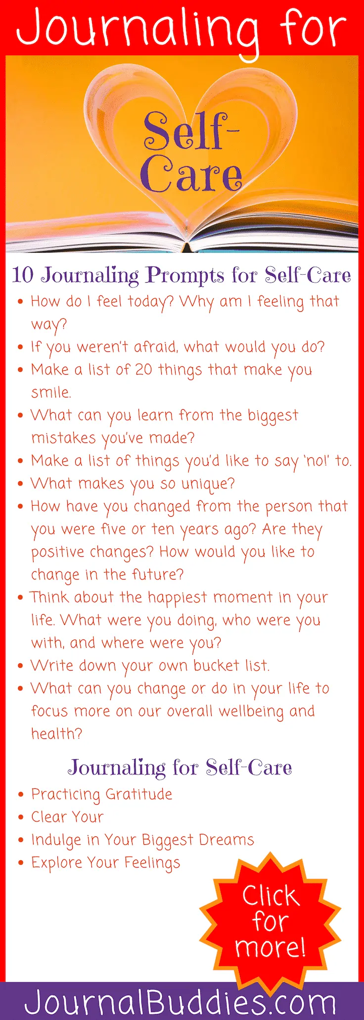 Self-Care Writing Prompts and Exercises