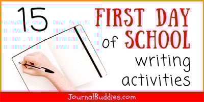Writing Activities for the 1st Day of School