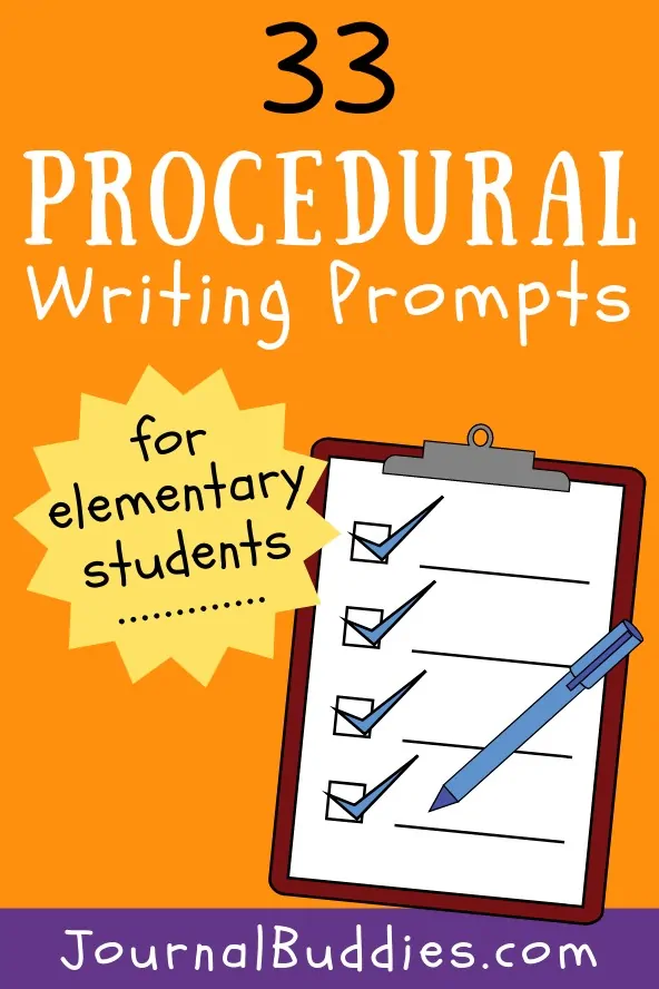 Elementary Age Procedural Writing Prompts