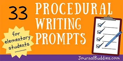 Procedural Writing Prompts for Elementary Students