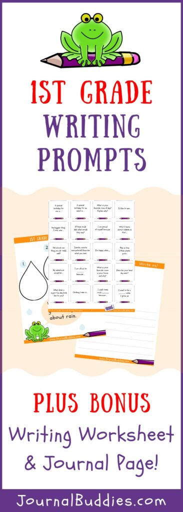 Writing Worksheets for Grade 1 • JournalBuddies.com