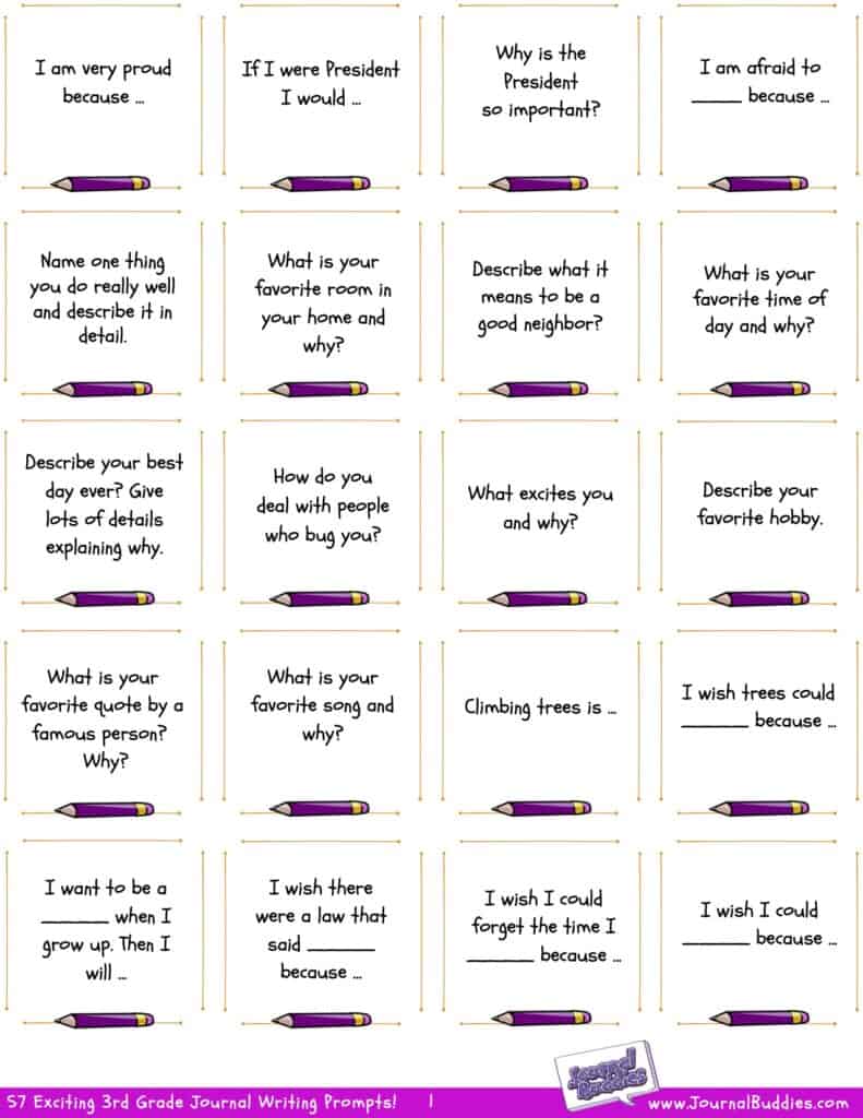 3rd grade writing prompts printable 3rd grade writing prompts printable image