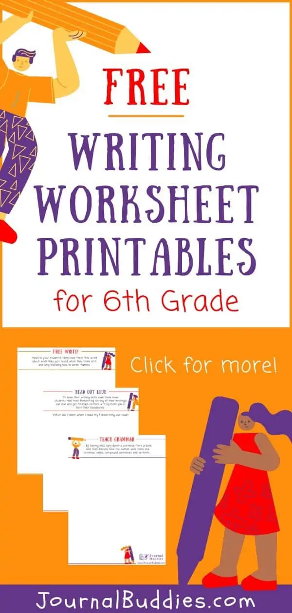 6th Grade Writing Worksheets