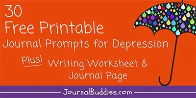 Writing Prompts and Printable Writing Worksheets for Depression