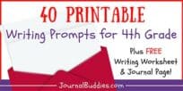 Grade 4 Writing Worksheets and Journal Ideas