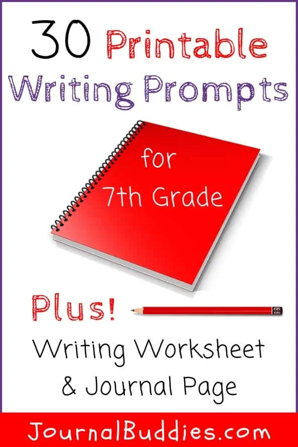 Printable Writing Prompts and Writing Worksheets for Grade 7
