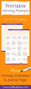 8th Grade Writing Worksheets • JournalBuddies.com