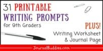 9th Grade Printable Writing Prompts