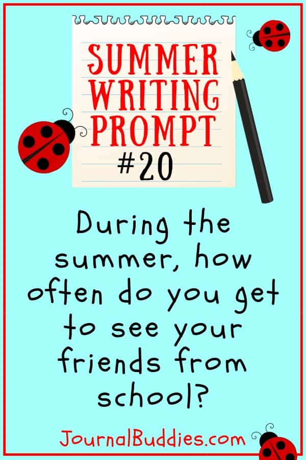 Summer Journal 30 New Writing Prompt Ideas • JournalBuddies.com