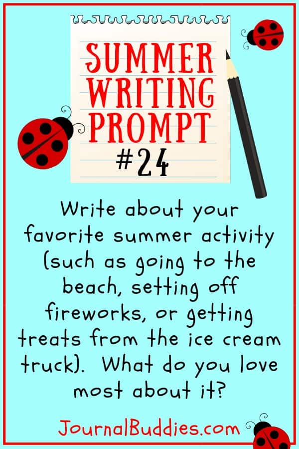 Summer Journal 30 New Writing Prompt Ideas •