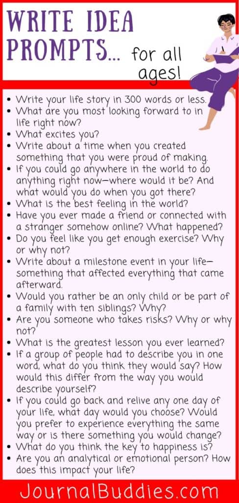Use These Write Idea Prompts to Jumpstart Your Journal