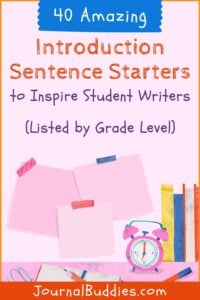 40 Incredible Introduction Sentence Starters for Students ...